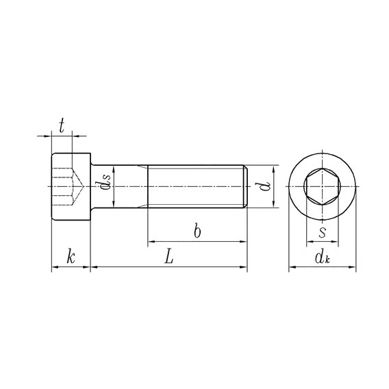 DIN912 Hex Socket Cup Head Screw