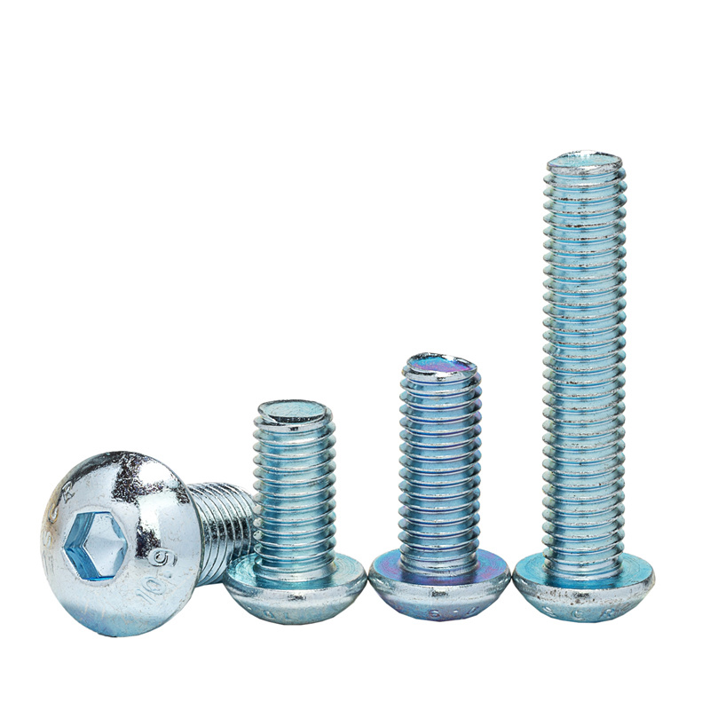 Hex Socket Button Head Screw Zinc Plated 5