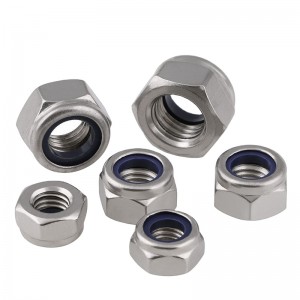 Stainless steel DIN985 Nylon lock nut 22