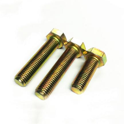 Yellow Zinc Plated Hex Bolt1