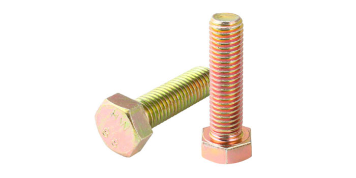 Yellow Zinc Plated Hex Bolt5