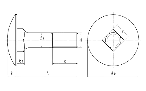 carriage bolt drawings